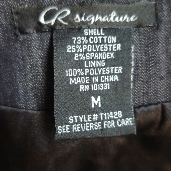 Denim Fitted Women's Vest Size Medium - Picture 4 of 4